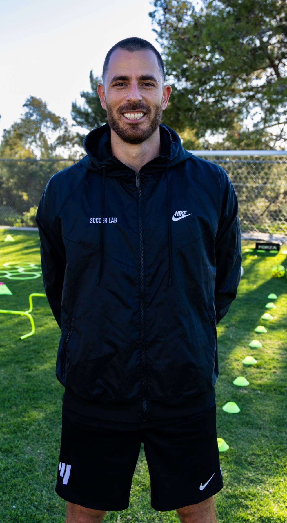 Coach Luka on the training field, The Soccer Lab, Carlsbad